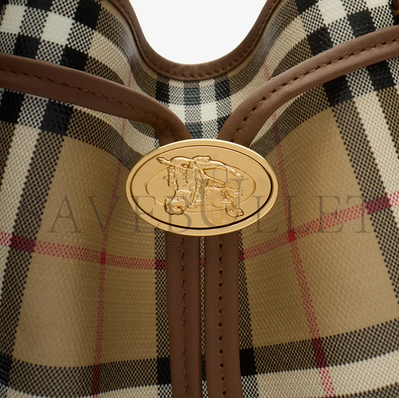 BURBERRY SMALL CHECK BUCKET BAG 81289561 (25*22*15cm)
